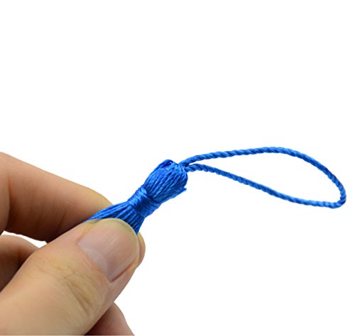 100Pcs 5 Inch Silky Bookmark Tassels for Jewelry, Souvenir(Peacock Blue) - color: Peacock Blue