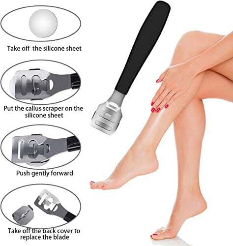 36 in 1 Pedicure Kit, Stainless Steel Foot Care Tools with Foot Rasp - style: Black&Silver