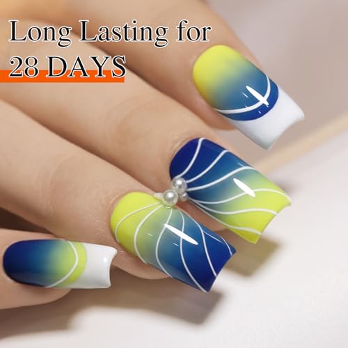 Double Rhythm 15 Ml Metallic Gel Liner Nail Art Bronze Mirror Chrome Painted Drawing Stripper 3D Effect Polish (White Liner Art -L1006) - color: White