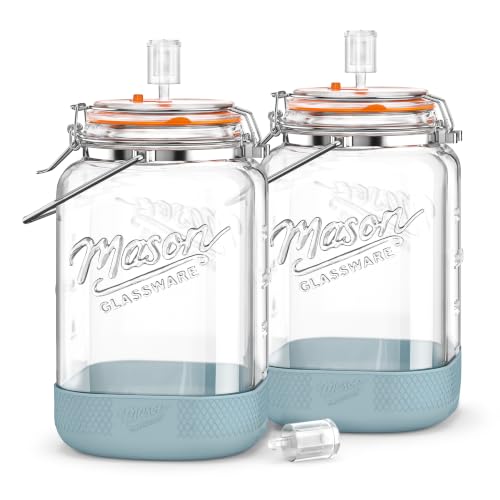 1.5 Gallon Fermentation Jar with Airlocks, Pickle Jar for Sourdough Starter