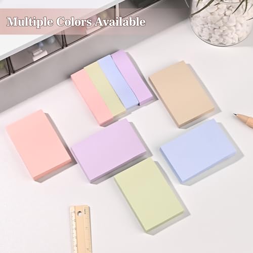 BAYTORY 6 Pads Pastel Sticky Notes, Small Self-Stick Note (3x2 & 3x0.7 in) - size: 3x2 & 3x0.7 Inch