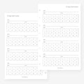 Half Letter 30 Day Habit Tracker Planner Insert 8-Disc Agenda Refill for Levenger Circa Junior, Arc by Staples, TUL Junior 5.5 x 8.5 in