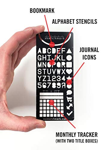 Journal Bookmark: Stainless Steel Journal Bookmark Stencil