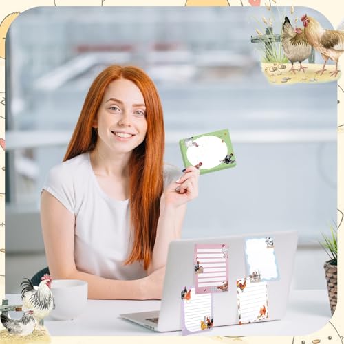Gilprop 24 Pack Bee Sticky Notes 3x4 Inch, Honeybee Memo Pads, Chicken - style: Chicken