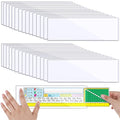 Chinco 30 Pcs Self Adhesive Clear Index Card Pockets, 3.55 x 10.8 inches - size: 3.55 x 10.8 Inches