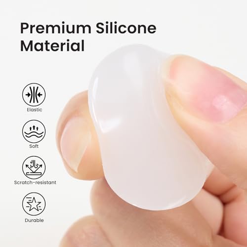 Beetles French Tip Nail Stamp 3Pcs Silicone Nail Stamp Kit - color: D - Clear-3