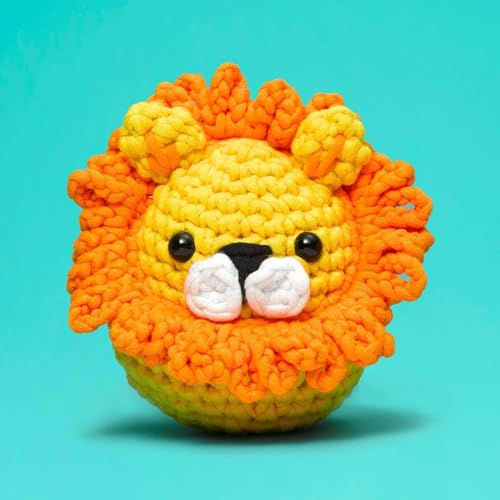 The Woobles Crochet Kit for Beginners (Sebastian the Lion) - color: Sebastian The Lion, size: Original