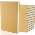 Henoyso 12 Pcs A5 Blank Notebook Journal Hardcover Sketchbook, 8.3 x 5.7 in - color: Brown, size: 8.3x5.7 Inch