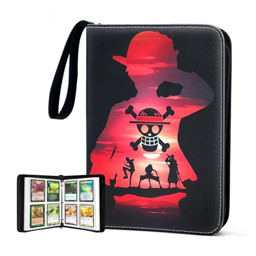 400 Pockets One Piece Card Binder,Portable Waterproof PU Storage Album,S490 - color: OP01-400, size: 4 Pocket