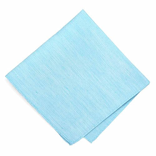 tiemart Regent Morris Neckwear Silk/Linen Pocket Square - color: Watercolor Blue Regency