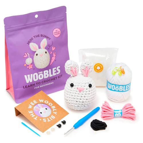 The Woobles Crochet Kit for Beginners (JoJo the Bunny) - color: JoJo The Bunny, size: Original