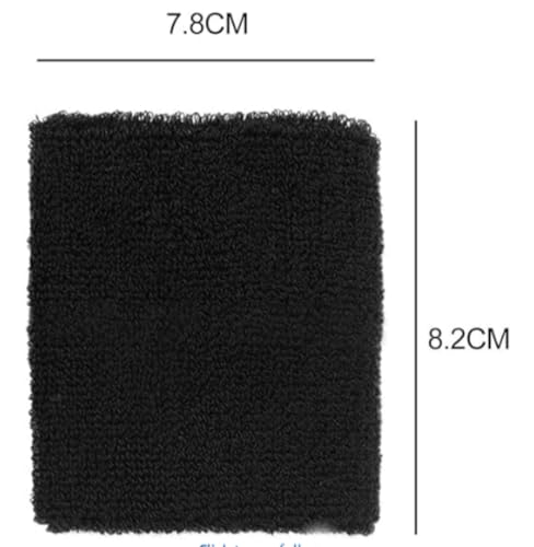 Sports Sweatbands - Arm Bands for Wrists, Sweat Absorption for Men & Women - color: Wristband - Black