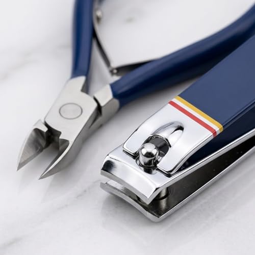 Nail Clippers Set - 19 Piece Manicure & Pedicure Kit, Stainless Steel Fingernail & Toenail Tools with Luxurious Travel Case for Men & Women