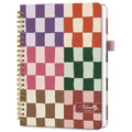 Taja Undated Weekly Planner, To Do List Notebook with Habit Tracker, A5 - color: p.Checkered