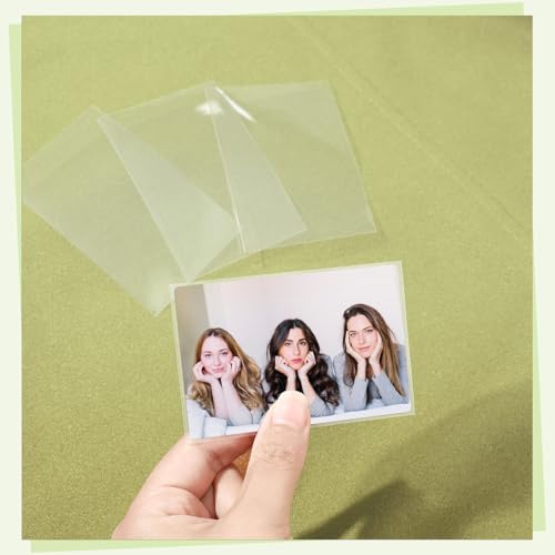 400 Pcs Kpop Photocard Sleeves Holder, 58 x 89 mm, Clear Plastic - style: Transparent Style