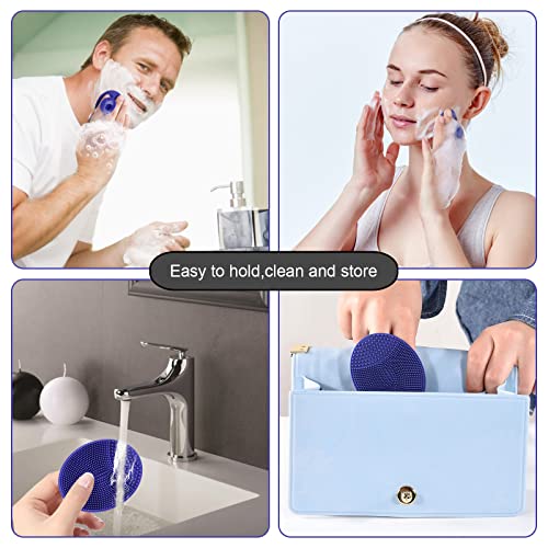 Soft Silicone Facial Cleansing Scrubber Hygienic Face Brush, Pack of 4 - color: 4th-mix Colors (4 Pack)