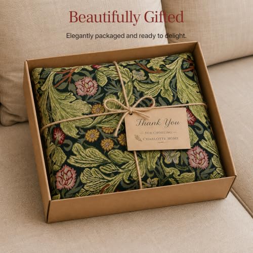 William Morris Leicester Tapestry Throw Pillow Cover 16 x 16 in - color: Leicester