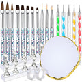 FANDAMEI Nail Art Pens, Nail Art Tools, Nail Design Tools, Nail Stuff - color: Transparent Glitter