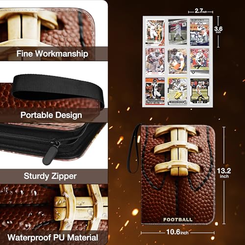 RONMONG Football Card Binder, 990 Pockets, Protective Trading Card Album - color: football-style 3, size: 990