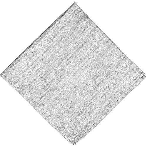 tiemart Regent Morris Neckwear Silk/Linen Pocket Square - color: Gray Curator