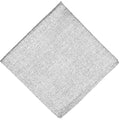 tiemart Regent Morris Neckwear Silk/Linen Pocket Square - color: Gray Curator