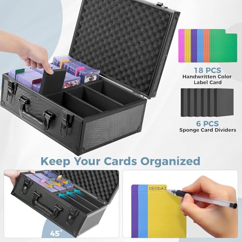 Trading Card Storage Box for 3" x 4" Top Loaders 610+, Sports Cards Case - size: Holds 610+ Top Loaders