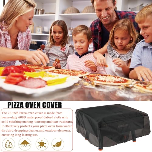 Pizza Oven Cover for Blackstone 2238 2379 Leggero Tabletop Pizza Oven, Heavy-Duty Waterproof Portable Outdoor Grill Cover for Blackstone 5967 Table Top Accessory - size: 23" L x 22" W x 11" H