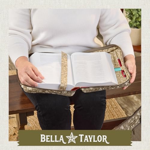 Bella Taylor Bible Cover, Quilted Bible Case, Woodland Floral - color: Woodland Floral, size: Large