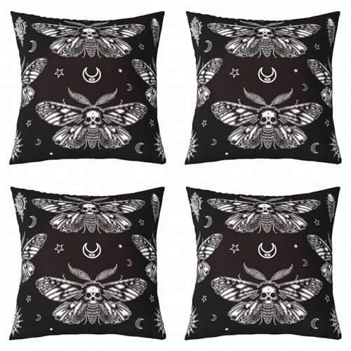 Feelyou Boho Moth Throw Pillow Cover 1 Piece 18"x18" - color: Multi 05, size: 18" x 18" (Pack of 1)