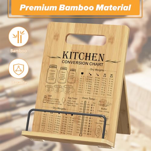 Cookbook Stand-Wooden Recipe Book Holder for Kitchen Counter - color: Wood