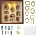 Museum Kit Mini Picture Frame Shadow Box 10x10 Inch - color: Brown