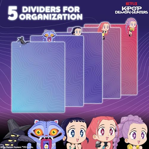 Horizon Group USA Tab Journal with 5 Dividers, Kpop Demon Hunters HUNTR/X - color: Kpop Demon Hunters