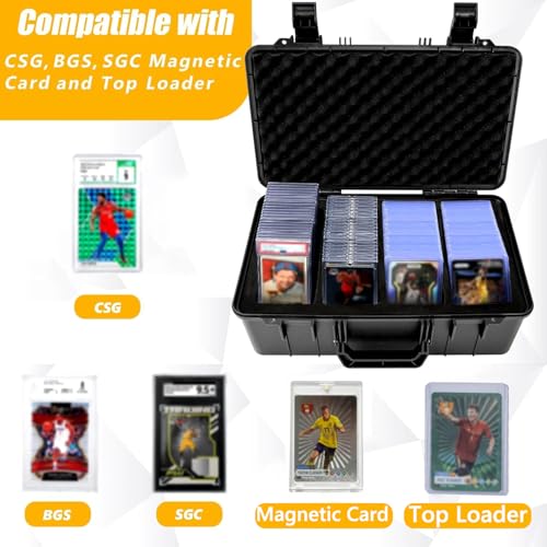 Graded Card Case, Trading Card Storage Box for Card Slab - size: XXL (holds 120+ Graded Cards)
