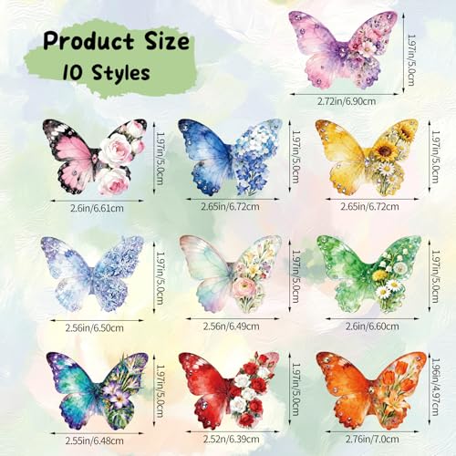 10 Pcs Butterfly Magnetic Bookmarks, Cute Animal Page Markers for Reading - color: Butterfly