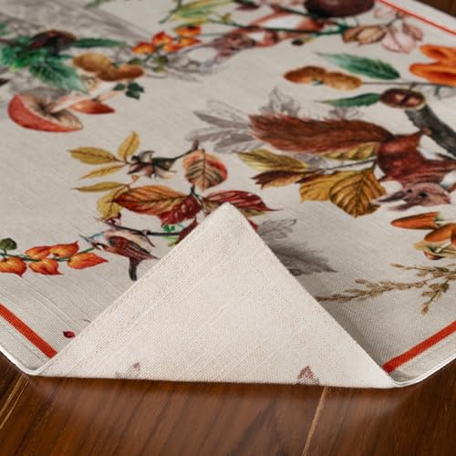Maison d' Hermine Placemats Set of 4 Reusable 100% Cotton (13"x19") - color: 062 - Recolte, size: 13" X 19" (Pack of 4)