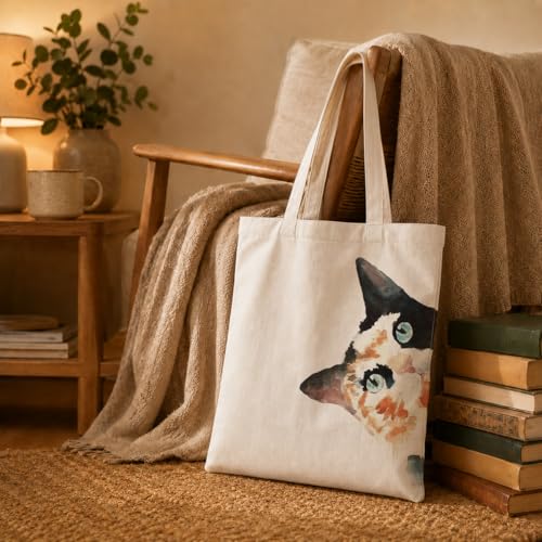 Funny Canvas Tote Bag, Reusable Shoulder Grocery Bag, Holiday Gift Bags for Friends, 13.7x15.7 inch - color: Style 03