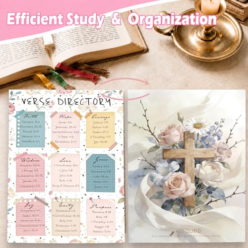 HRFGWDD 43-Piece Bible Study Supplies, Bible Journaling Kit with Pens - color: 41pcs