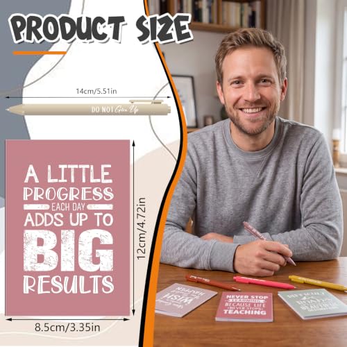 Yeaqee 72 Pcs Motivational Pen Notepad Gifts Bulk Set, Quotes - style: Inspirational Quotes