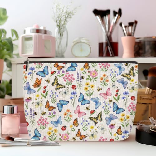 Butterfly Makeup Bag for Women Travel Organizer Pouch Cosmetic Bags 01 - color: Multicolor 1582
