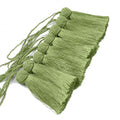 BEL AVENIR 8 Pcs Elegant Polyester Key Tassel Colorful Craft Tassels Charms - color: Green