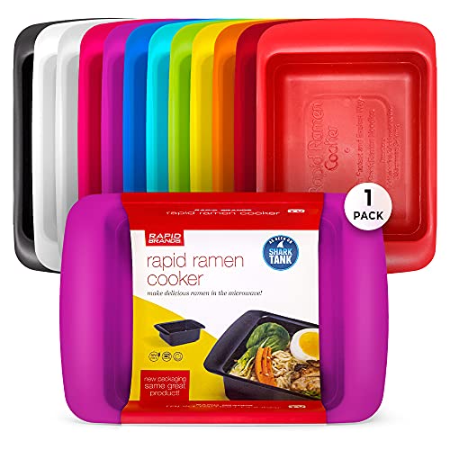 Rapid Ramen Cooker | Microwavable Cookware for Instant Ramen | BPA Free and Dishwasher Safe | Perfect for Dorm, Small Kitchen or Office | Purple - color: Purple, size: 1 Pack Standard
