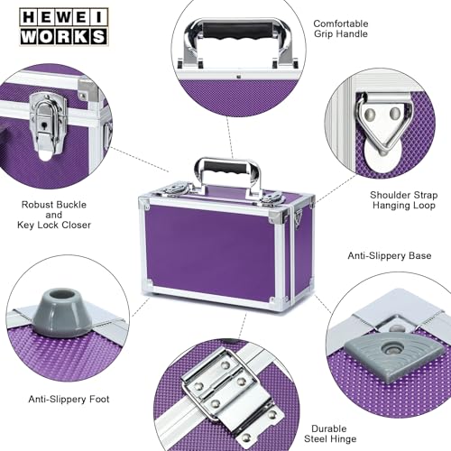 Collectable Trading Card Cases, Toploaders Storage Box, Magnetic Card Storage Hard Cabinet, Graded Card Storage Case, Sports & Trading Collector Storage Box (Purple) - color: Purple, size: Small