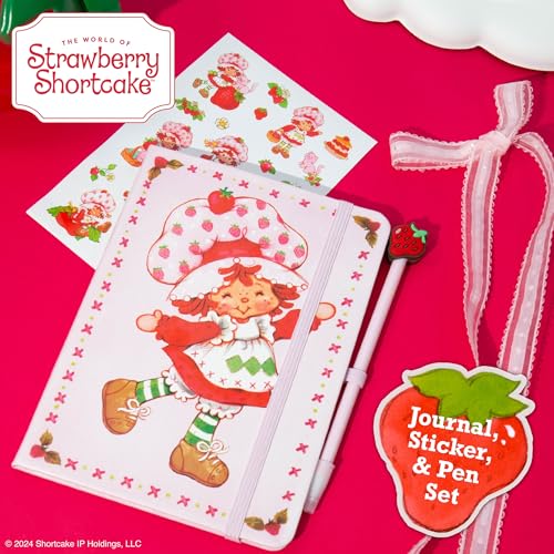 Horizon Group USA Journal Set, Cute School Supplies, Stationary Kit for Girls, Diary and Accessories, Strawberry Shortcake Journal Set - color: Strawberry Shortcake Journal Set