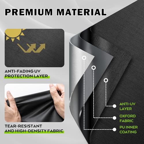 Griddle Cover for Charbroil 28" XL Performance Series 3-Burner Grill, Flat Top Grill Cover for Charbroil 28in Propane Gas Griddle 463258924 All Weather Protective Cover - size: 66"L x 26"D x 38"H