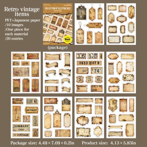 PET Washi Stickers for Journaling Supplies, Label Scrapbook Sticker Book - color: Goods