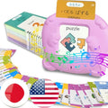 English Talking Flash Cards Bilingual for Kids - Japanese, Pink - color: Japanese, size: Pink