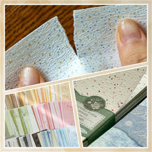 300 Sheet Retro Scrapbook Paper Set, 6 Packs Decorative Paper，for Letter Writing，Scrapbook paper，Junk Journal Supplies，DIY Collage，Card Making Supplies，Collage Background - color: M