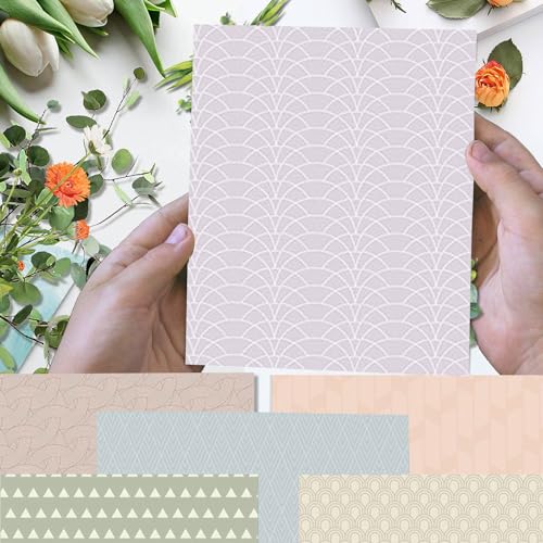 12"X12" Scrapbook Paper, 24 Sheets Double-Sided Pastel Boho Patterned Paper - color: Boho1