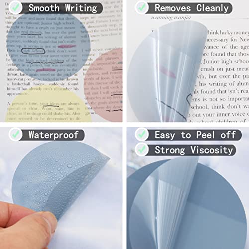 YOUDEFUL 800Pcs Transparent Sticky Note, 2.76x2.76 Clear Round Sticky Note - size: Round Morandi