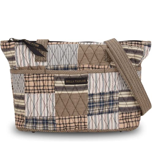 Bella Taylor Small Tote, Quilted Shoulder Bag for Women - color: Ashmont